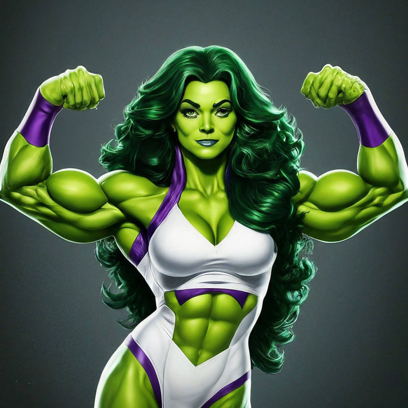 She-Hulk A.I. Art by Mister Squeezable
