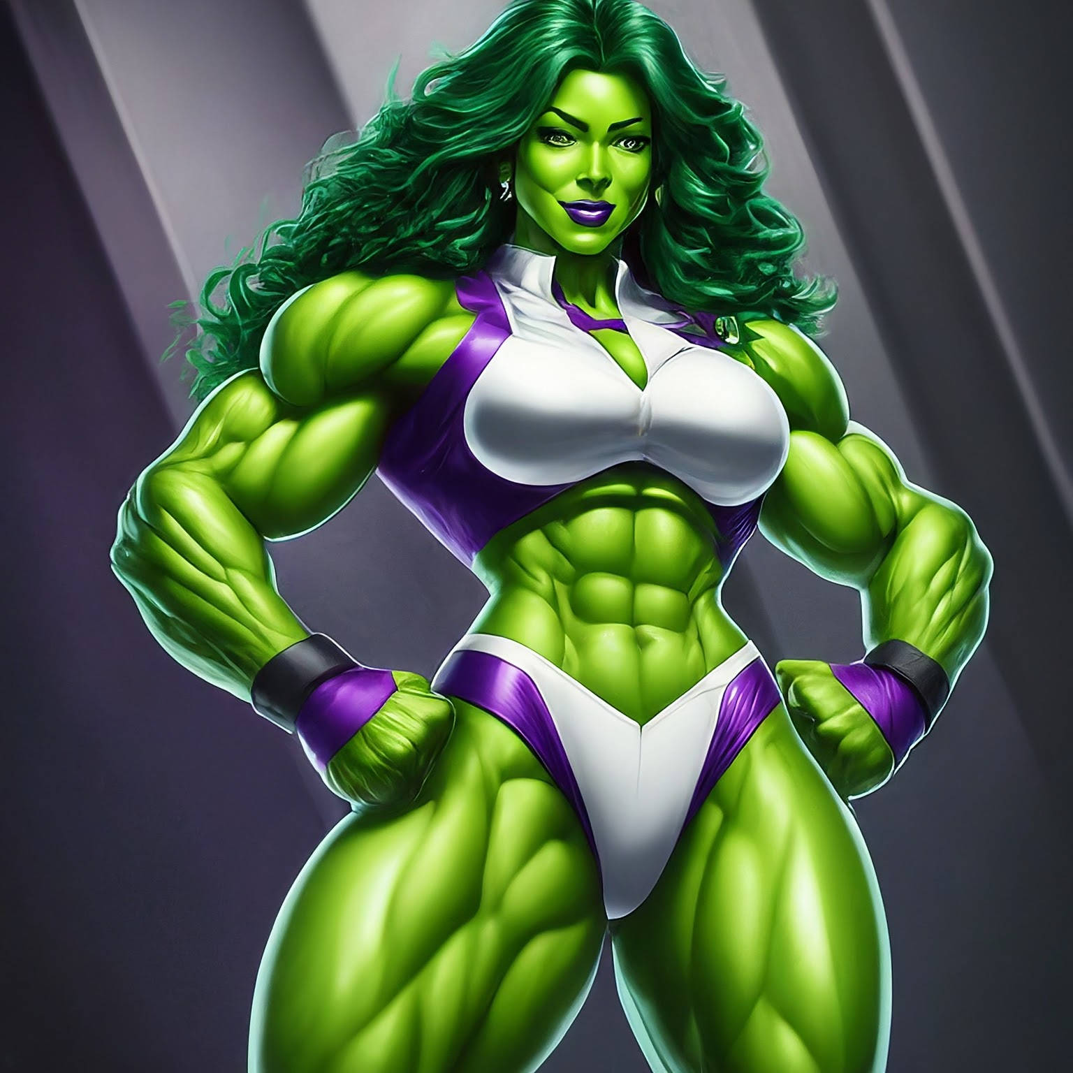 She-Hulk, A.I. Art by Mister Squeezable